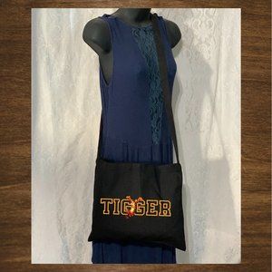 Tigger Cotton Canvas Crossbody Messenger Tote Bag with Long Strap